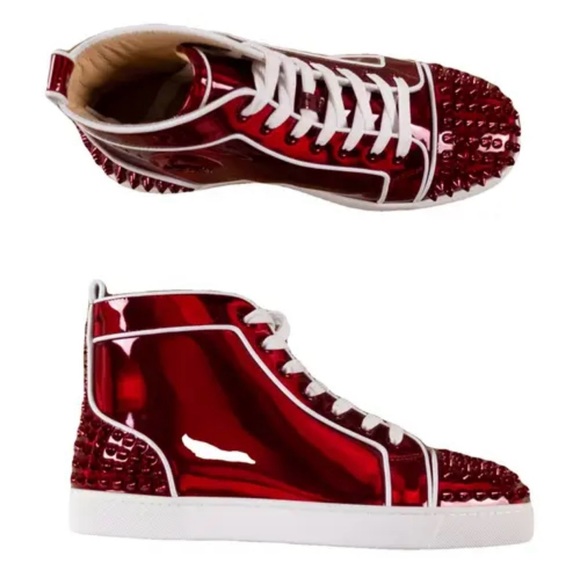 Christian Louboutin Lou Spikes 2 Flat - Picture 2 of 16